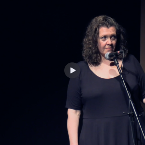 Kristin Clark talking on stage